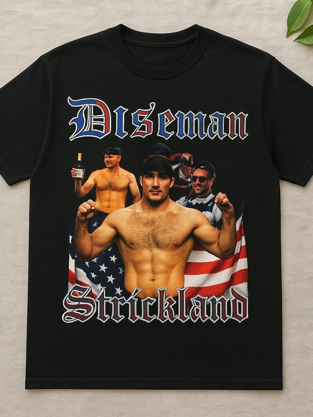 American Fighter Graphic T-Shirt | USA Flag Streetwear Tee | Black Unisex Shirt